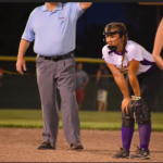 Chloe standing ready for ball to be hit