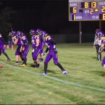 Football players ready for football to be hiked